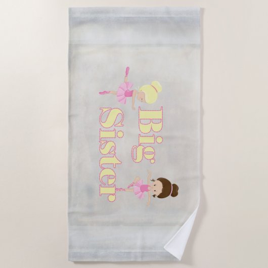 Serviette De Plage Big Soeur Danser Ballerina (Devant)