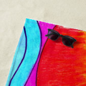 Serviette de plage Big Wave (En situation)