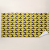 Serviette De Plage Big Yellow School Bus Teacher Transport (Devant)