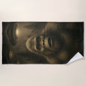 Serviette De Plage Bigfoot Sasquatch Alien UFO Funny (Devant)