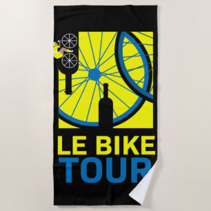 Serviette De Plage Bike Touring Art