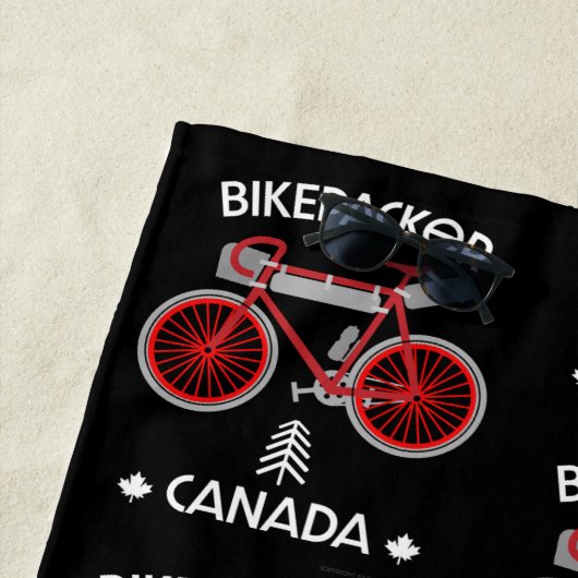 Serviette De Plage Bikepacking Canada (En situation)