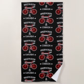 Serviette De Plage Bikepacking Canada (Devant)