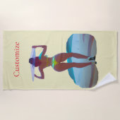 Serviette De Plage Bikini Booty Beach Girl Thunder_Cove (Devant)