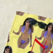 Serviette De Plage Bikini brun beauté Thunder_Cove (En situation)