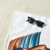 Serviette De Plage Bikini Girl Beach Napping Thunder_Cove (En situation)