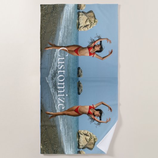 Serviette De Plage Bikini Model Dancing Thunder_Cove (Devant)