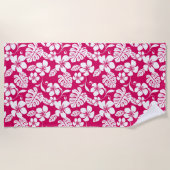 SERVIETTE DE PLAGE BIKINI ROSE (ROUGE DE LA BAIE) (Devant)