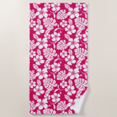 SERVIETTE DE PLAGE BIKINI ROSE (ROUGE DE LA BAIE) (Devant)