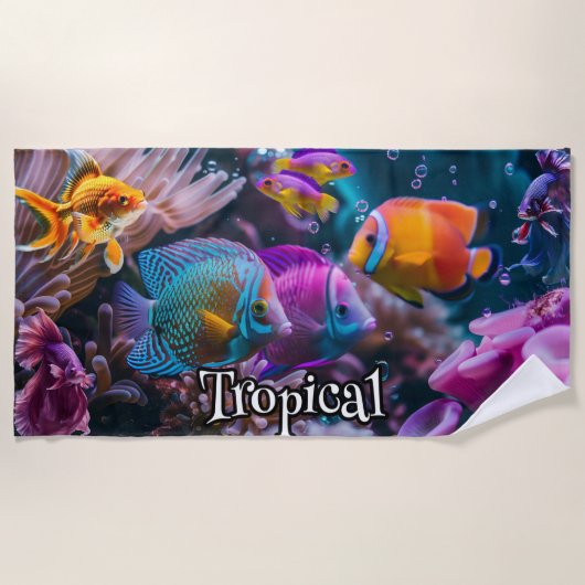 Serviette De Plage Biodiversité tropicale (Devant)