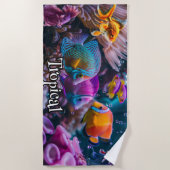 Serviette De Plage Biodiversité tropicale (Devant)