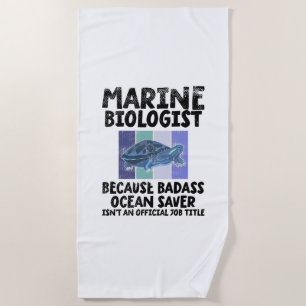 Serviette De Plage Biologiste marin Biologie marine