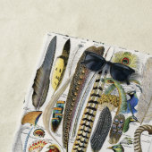 Serviette De Plage Bird Feather Wildlife Antique Feathers Art Nouveau (En situation)