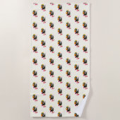 Serviette de plage Bird moderne amusant (Devant)