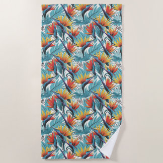 Serviette De Plage Bird of Paradise Garden