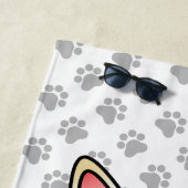 Serviette De Plage Birman / Ragdoll Tabby au point crème - Chat & Pat (En situation)
