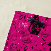 Serviette De Plage Bisexual Pride Chat noir - Mystical Witchy (En situation)