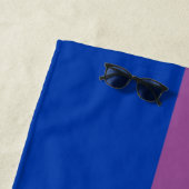 Serviette De Plage Bisexualité drapeau Rainbow Pride (En situation)