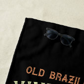 Serviette De Plage BJJ Vieux brésilien Classic Grappling style rétro (En situation)