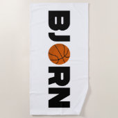 Serviette De Plage Bjorn Basketball (Devant)