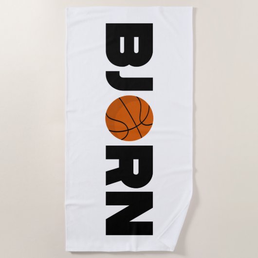 Serviette De Plage Bjorn Basketball (Devant)