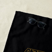 Serviette De Plage Black Adam Distressed Lightning Bolt Graphic (En situation)