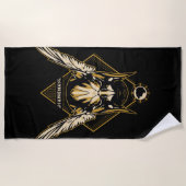 Serviette De Plage Black Adam | Hawkman Casque graphique (Devant)