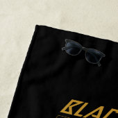 Serviette De Plage Black Adam Lightning Bolt Illustration du caractèr (En situation)