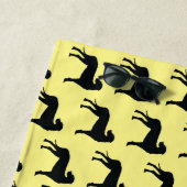 Serviette de plage Black Dane (En situation)