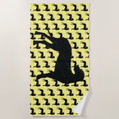 Serviette de plage Black Dane (Devant)