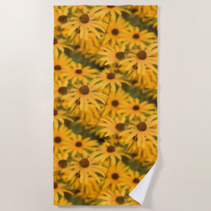 Serviette De Plage Black Eyed Susan Blooms
