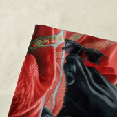 Serviette De Plage Black Labrador Chien Festive de Noël (En situation)