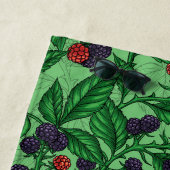 Serviette De Plage Blackberry en vert (En situation)