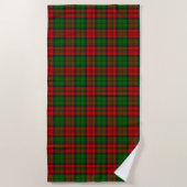 Serviette De Plage Blackwatch Campbell Tartan Red Green Plaid (Devant)