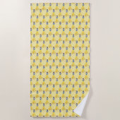 Serviette De Plage Blanc (Devant)