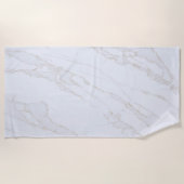 Serviette De Plage Blanc zen moderne (Devant)