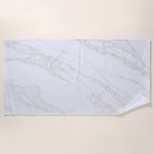 Serviette De Plage Blanc zen moderne