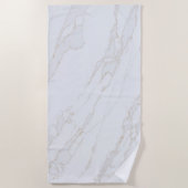 Serviette De Plage Blanc zen moderne (Devant)