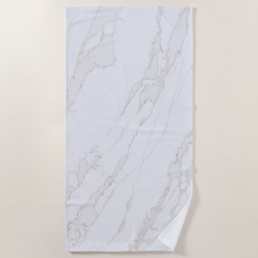 Serviette De Plage Blanc zen moderne (Devant)