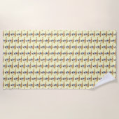Serviette de plage blanche à neige (Devant)