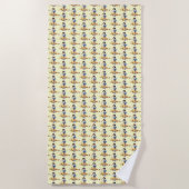 Serviette de plage blanche à neige (Devant)