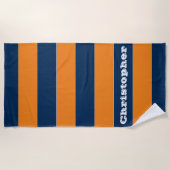 Serviette De Plage Bleu (Devant)