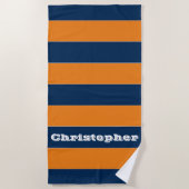 Serviette De Plage Bleu (Devant)