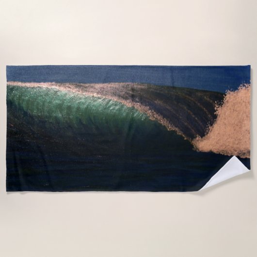 Serviette De Plage Bleu (Devant)