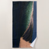 Serviette De Plage Bleu (Devant)