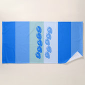 Serviette De Plage Bleu (Devant)