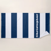 Serviette De Plage Bleu (Devant)