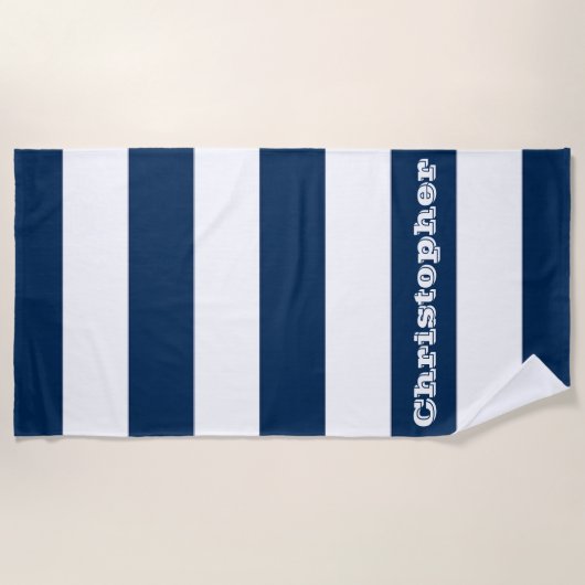 Serviette De Plage Bleu (Devant)