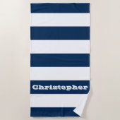 Serviette De Plage Bleu (Devant)