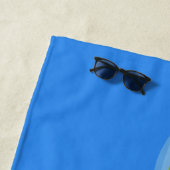 Serviette De Plage Bleu Bayou Gator (En situation)